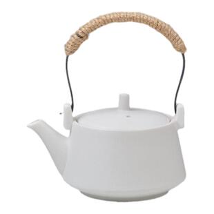 提梁壶儿童日式复古风陶瓷茶壶日式功夫茶具过滤瓷小号泡茶器盖子