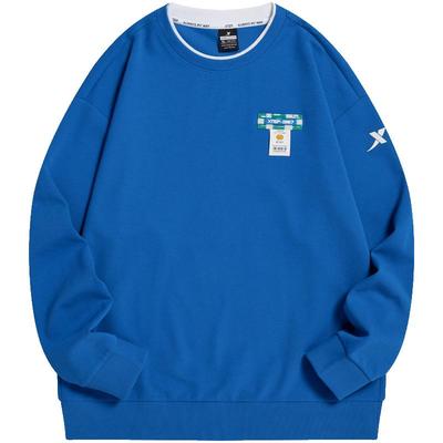 宇宙休闲卫衣特步宽松男