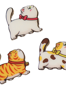 招吉猫金属徽章服饰装饰衣服包卡扣原创个性创意喵星人铲屎官礼物