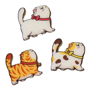 招吉猫金属徽章服饰装饰衣服包卡扣原创个性创意喵星人铲屎官礼物