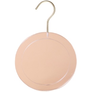 服装店衣帽夹实木挂钩夹子围巾挂勾原木单夹钩子透明装饰围巾S钩