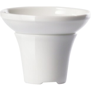 九土甜白瓷茶滤功夫茶配件禅意茶道用具茶叶过滤陶瓷细目网茶漏碗