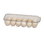 冰箱鸡蛋收纳盒保鲜盒厨房塑料鸡蛋托架食品级省空间分格家用带盖