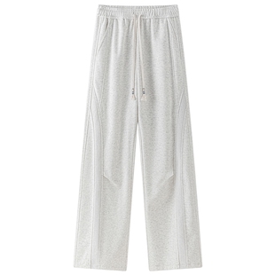 男士垂感运动裤男款阔腿休闲裤春季潮牌2026新款弯刀卫裤百搭长裤