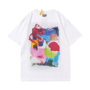 GALLERY DEPT美式高街潮牌涂鸦印花男女宽松嘻哈夏季纯棉短袖T恤
