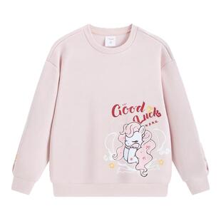 【新年马年】安踏儿童卫衣女童套头2026年新款保暖中大童加绒卫衣