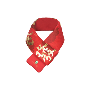 飞乐思国潮国风智能发热围巾颈椎热敷充电加热围脖电发热保暖防寒