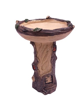 树脂屋 Sunflower Bird Bath树脂树洞小屋喂食器装饰品摆件工艺品