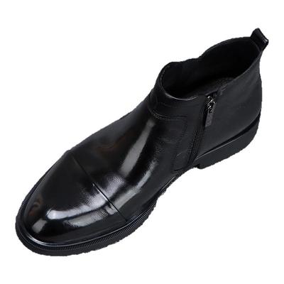 高档真皮高帮男士切尔西靴马丁靴