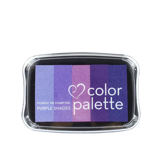Tsukineko日本月猫CP渐变色印台印泥 Color palette 5色单色手账diy手绘金色银色印台