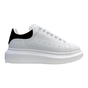 欧洲站冬季加绒保暖高奢小白鞋男皮毛一体真皮百搭厚底板鞋女棉鞋