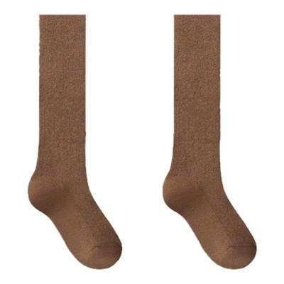 细条微压显瘦小腿过膝袜