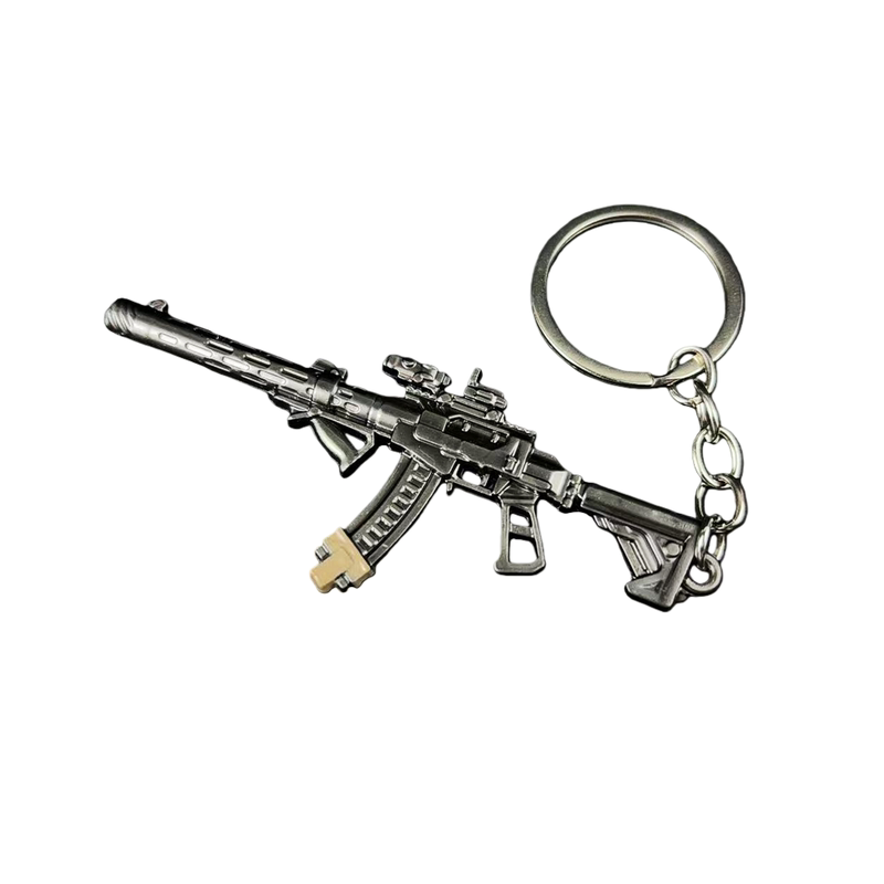 三角洲行动游戏周边武器钥匙扣迷你VAL巨浪枪模型3D立体雕刻挂件