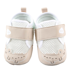 童泰春秋款婴幼儿网面步前鞋男女宝宝防滑学步鞋透气轻便软底鞋子