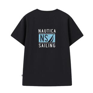【7A抗菌】NAUTICA儿童t恤短袖防晒速干男童女童运动棉感青少年