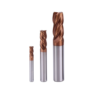 CTsim 铣刀 钨钢铣刀58度 4刃平头合金涂层立铣刀数控cnc刀具侧铣