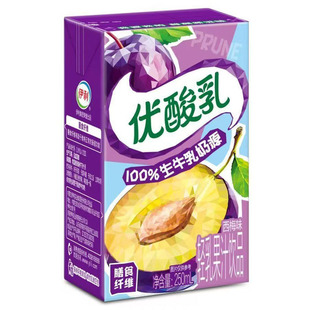 伊利优酸乳荔枝火龙果苹果草莓蓝莓西梅杏子沙棘味混合口味250ml