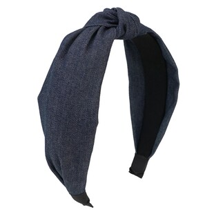 刘亦菲同款复古牛仔蓝发箍女秋冬百搭高颅顶宽边头箍洗脸发捆头饰