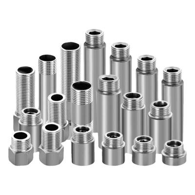 4分不锈钢内外丝延伸直接电镀