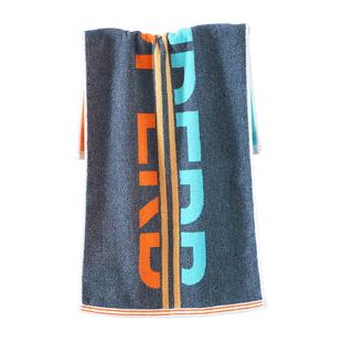 纯棉洗澡加长毛巾全棉成人运动跑步擦汗毛巾90×40cm强吸水不掉毛