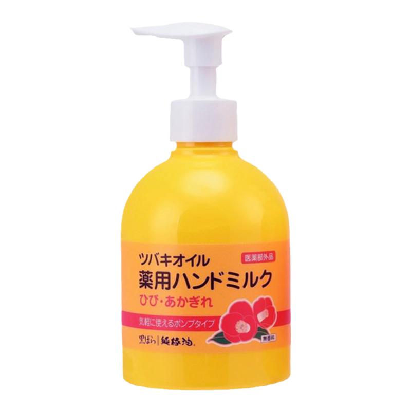 日本本土進口黑薔薇本鋪山茶花按壓式護手霜220ml秋冬滋潤防干燥
