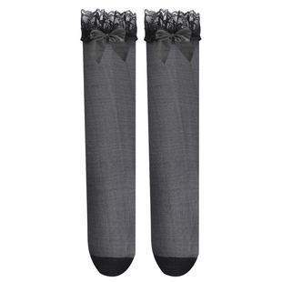 蕾丝吊带丝袜长筒性感过膝超薄情调黑丝女大码御姐纯欲大腿袜高筒