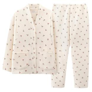 孕妇睡衣秋冬季怀孕期女冬天加厚空气棉月子服春秋款纯棉产后哺乳