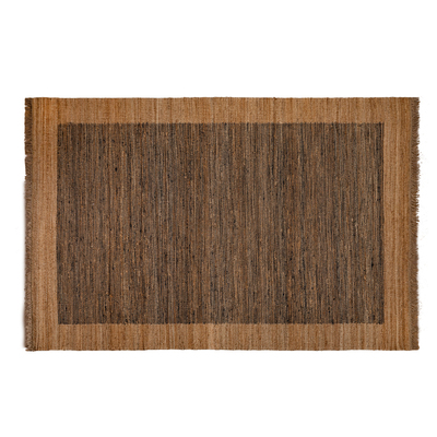 复古印度手工编织纯黄麻无胶地毯