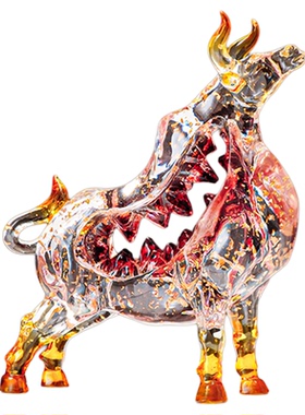 牛转乾坤牛摆件创意高档小众