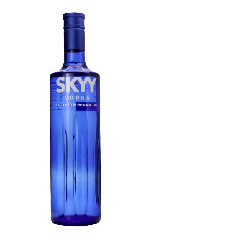 進(jìn)口洋酒SKYY深藍(lán)伏特加原味750ml正品Vodka 烈酒雞尾酒基酒特調(diào)
