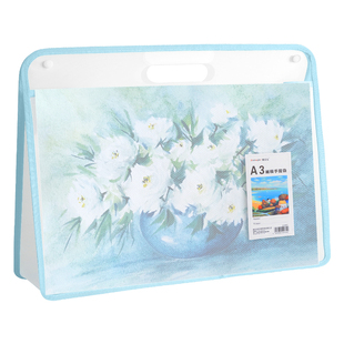 博美乐画画收纳册a3文件夹透明插页文件袋8K儿童画册作品收纳袋4K装画稿作品的袋子美术画纸收纳袋奖状收集册