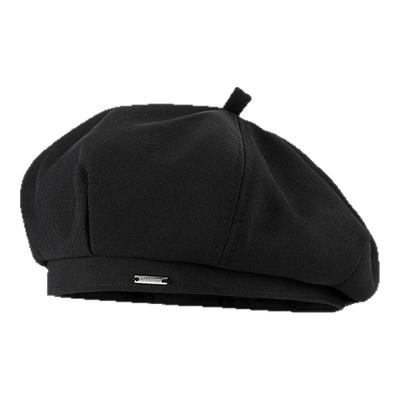 黑色贝雷帽女春夏显脸小洋气帽子