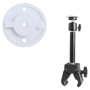 窗帘轨道监控摄像头支架免打孔万向云台调节适用小米TP萤石华为等