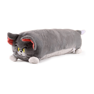正版猫和老鼠杰瑞抱枕汤姆猫睡觉夹腿长条枕抱睡毛绒公仔玩偶礼物
