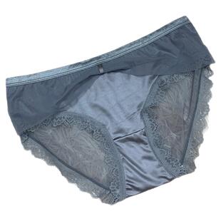 黛冰芯纯欲风绸缎女士冰感内裤性感法式丝绸缎面薄款三角裤少女生