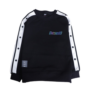 小灵丁加绒圆领卫衣秋冬新款男童中大童针织加厚休闲打底衫