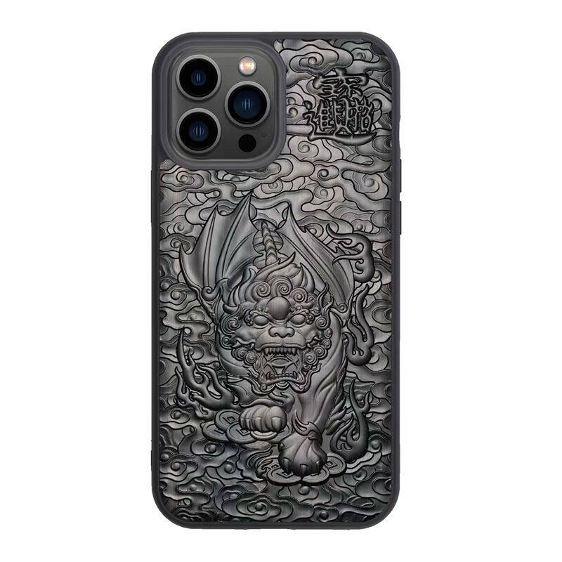浮雕iphone16promax木质手机壳