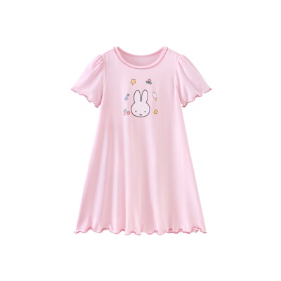 迷你巴拉巴拉女童睡裙棉弹透气