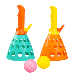 弹射球抛接球对接发射球接球器敏捷亲子双人儿童运动感统训练玩具