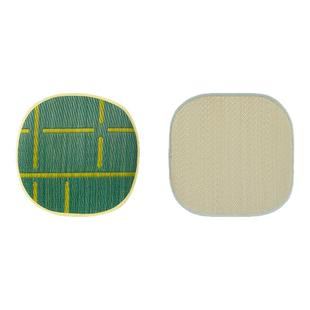 霜山蔺草坐垫夏季冰凉椅垫办公室久坐凉席竹席椅子垫防滑凳子椅垫