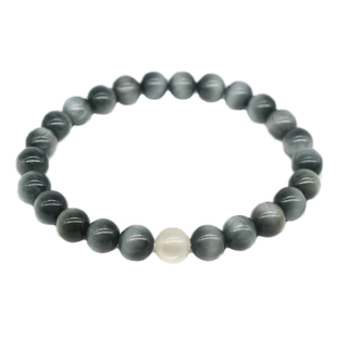 白月光石手串手链ins小众设计情侣原创设计情侣手链简单ins冷淡风