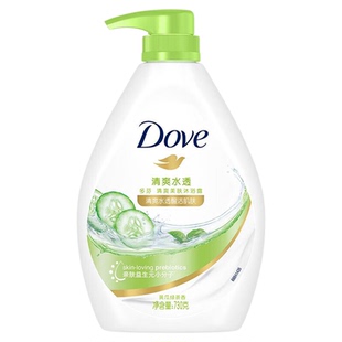 多芬黄瓜沐浴露清爽美肤沐浴乳青瓜绿茶香男士女洗澡沐浴液正品