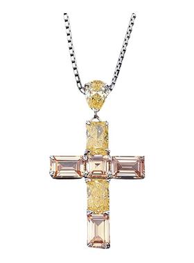 ASAPROCKY嘻哈风光辉十字架吊坠