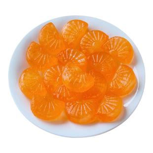 汇福园桔子瓣硬糖老式水果味橘味糖80怀旧软糖袋装散装儿童小零食