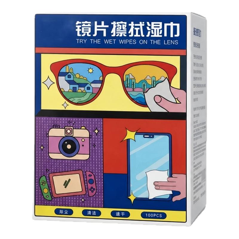 一次性眼镜手机电脑清洁湿巾