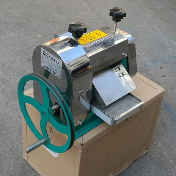 手摇甘蔗榨汁机 立式手摇甘蔗压榨机 压榨生姜汁液机 压榨水果汁