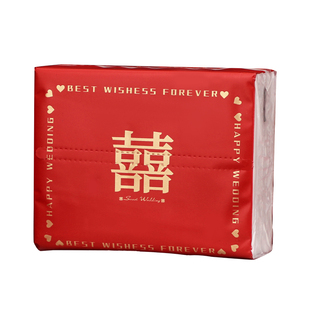 抽纸结婚专用婚礼酒席餐巾纸红色喜庆整箱大包纸巾婚庆用品大全