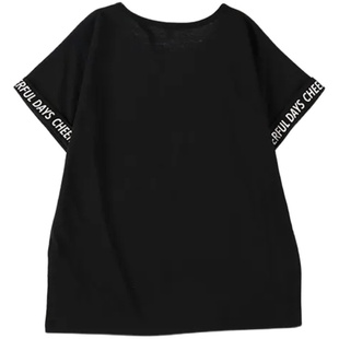 日单童装品牌西松屋新品时尚圆领字母印花卷边短袖T恤上衣25911