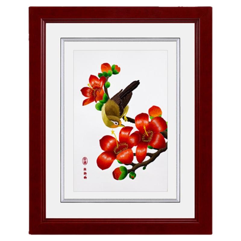品粤挂画广绣定制手工刺绣工艺品
