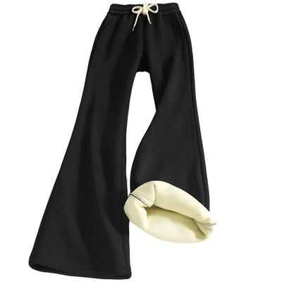 都市丽人加绒微喇裤女秋冬季